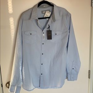 PD&C Stretch Fit Long Sleeve Button Down Shirt